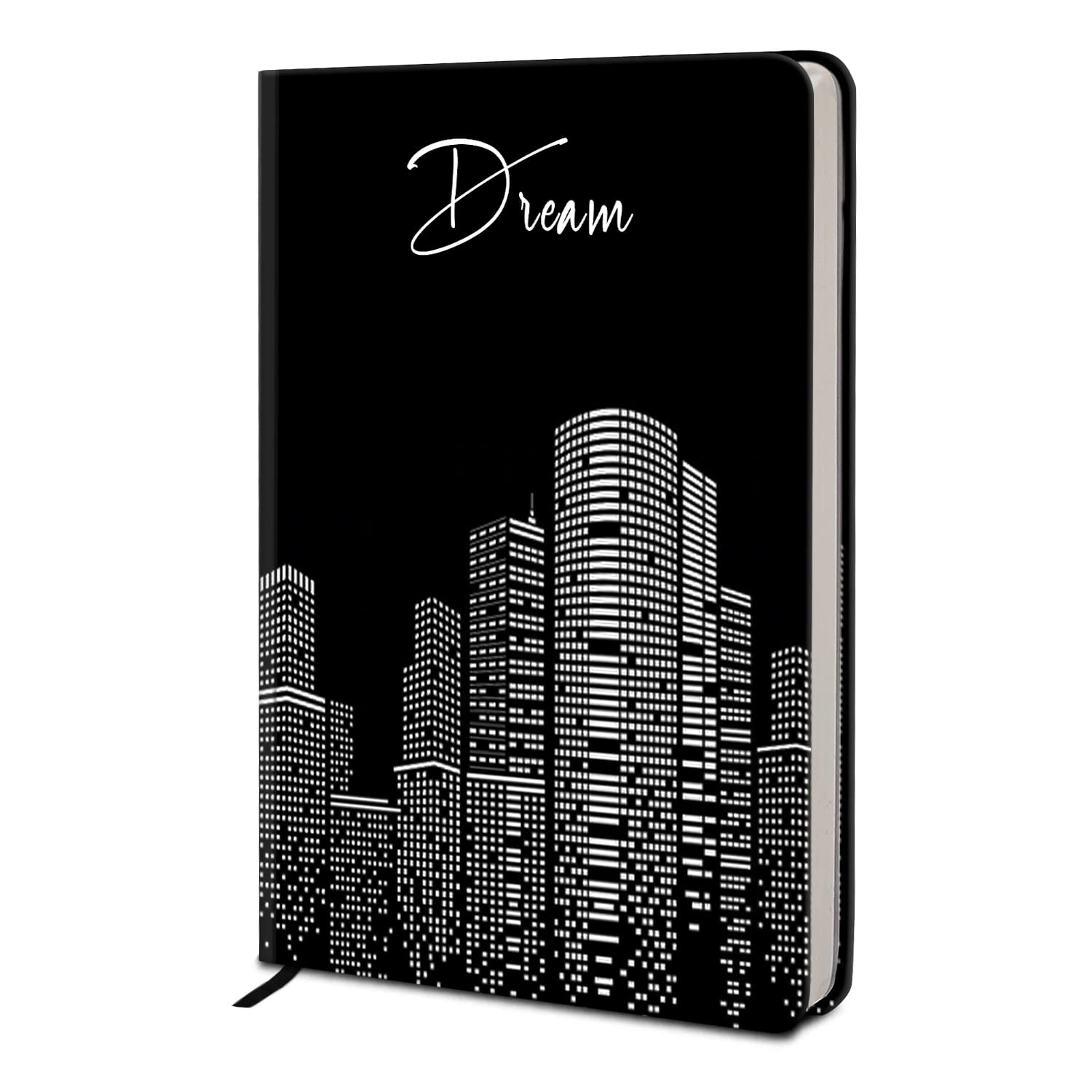 Jhingalala Hardbound Undated Personal Diary | Dream City Printed A5 Notebook Journal (20 x 14.5 cm, 80 GSM, 192 Ruled Pages)