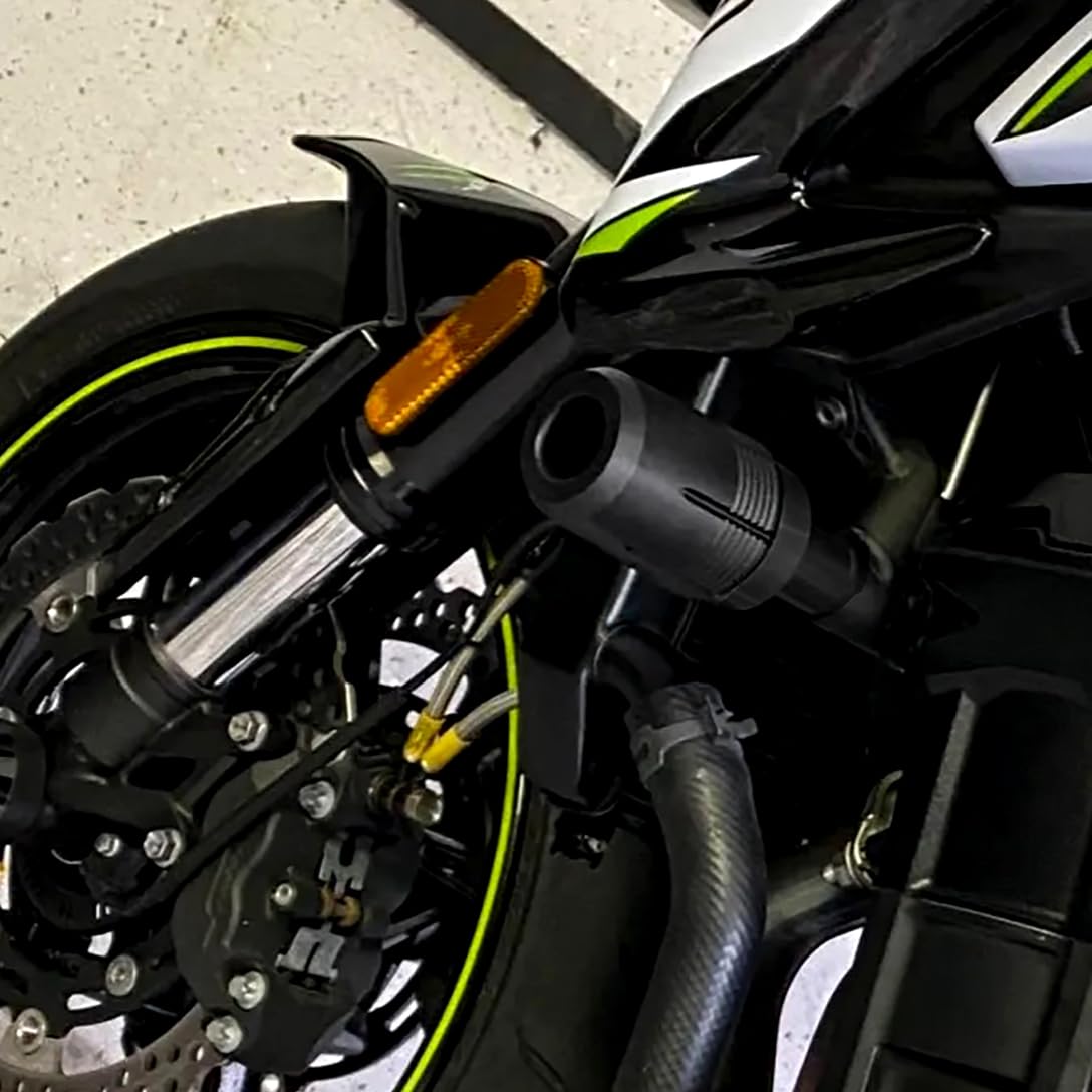 Sturzpads Motorradrahmenschutz für Kawasaki Ninja ZX4R ZX4RR ZX 4R 4RR ZX-4RR ZX-4RR 2023 2024 Zubehör Fallschutz (Schwarz)