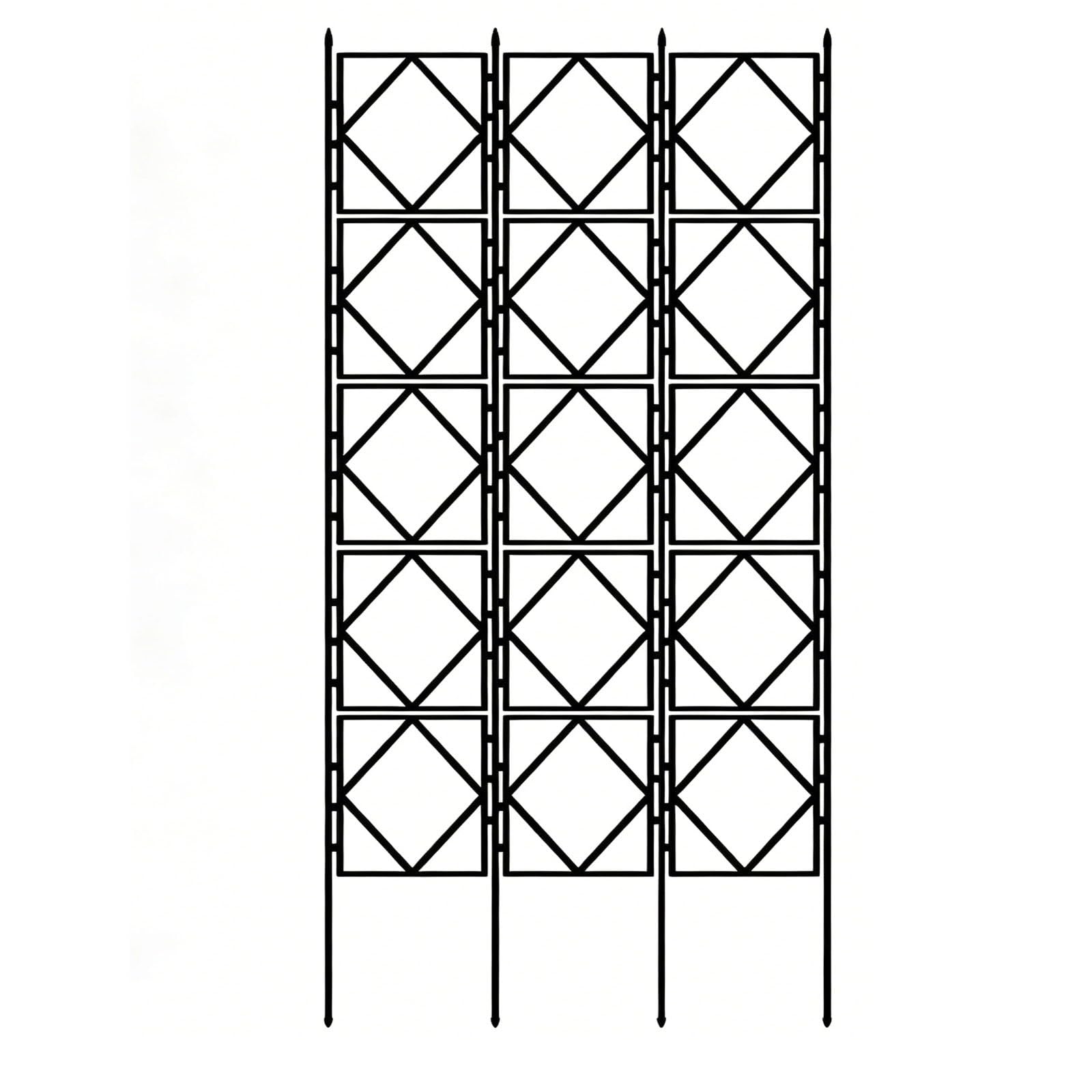 Jardineras exterior grandes de metal con enrejado para plantas huerto y flores