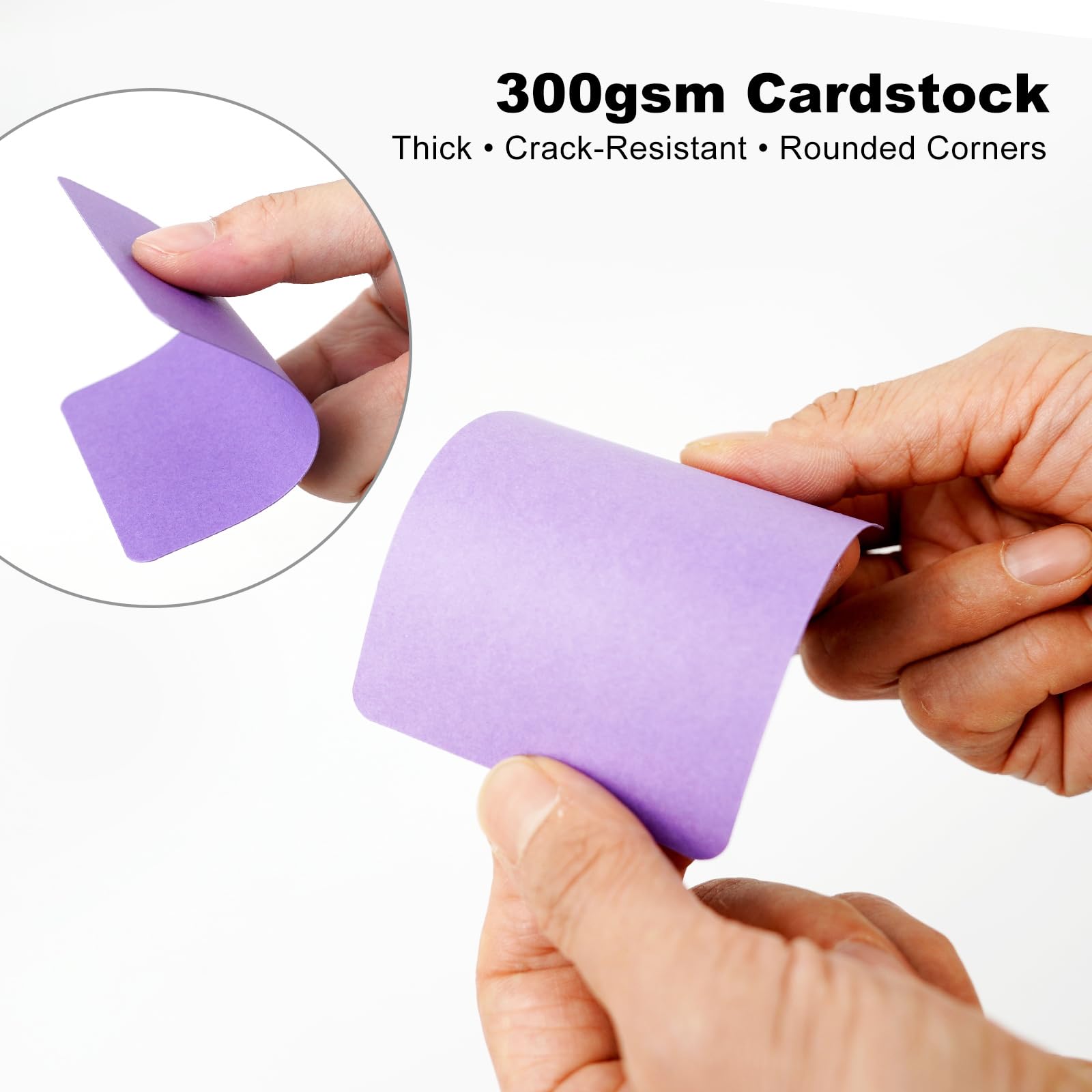 100 Cartoncini Colorati ATC 300 G/m² – 10 Colori Vivaci, Formato 6,3×8,9 Cm, Ideali Per Scrapbooking, Diari, Etichette E Fai-da-Te