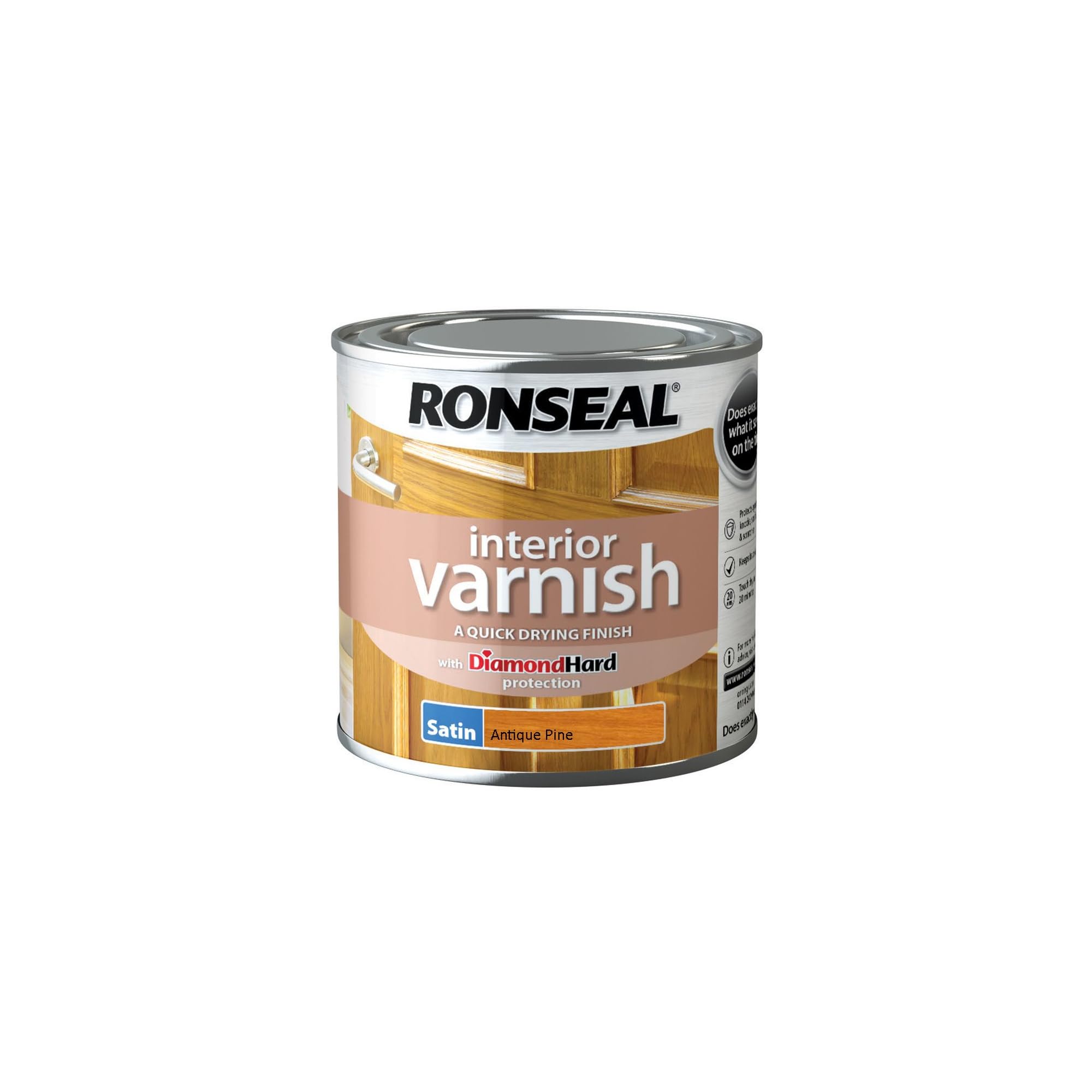 Ronseal Interior Varnish Dark Oak Gloss 750ml