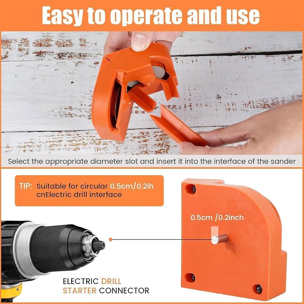 Affilatrice per punte da trapano multiuso, affilatrice per punte da trapano per tutte le punte (5/64''- 5/8''), affilatrice per punte da trapano multiuso, utensile per affilatura per smerigliatrice