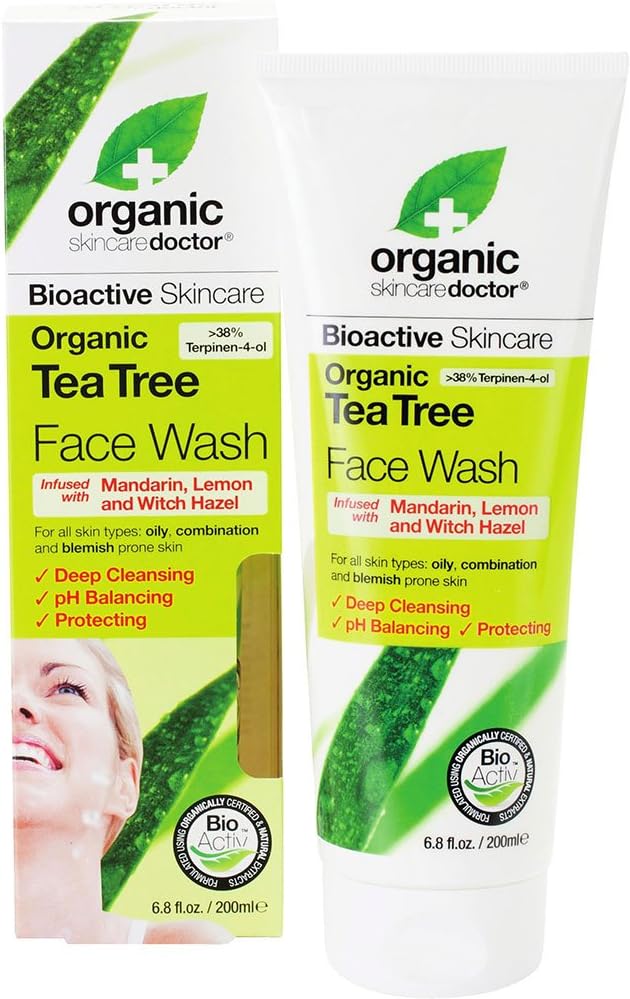 tea tree face wash dr organic