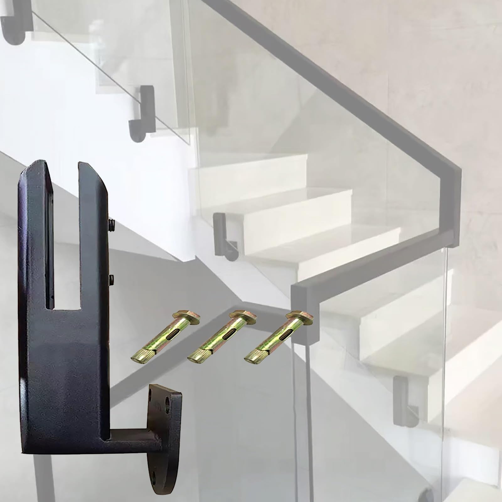Pince de fixation pour panneau de verre évitant le jeu des balustrades