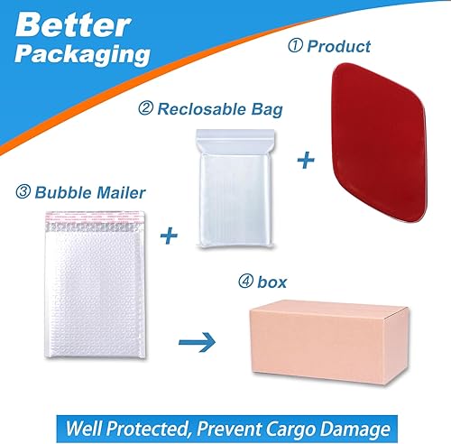 Miniatura 4 de Tapa de la boquilla del parachoques delantero para BMW X5 E70 2007 2008 2009 2010 2011 2012 51657199141 51657199142 (sin pintar, lado izquierdo del