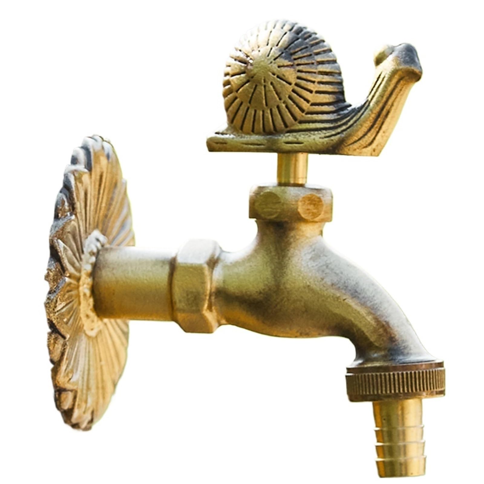 Outside Tap Stainless Steel Garden Faucet Courtyard Outdoor Faucets Antifreeze Cracking Column Water Tap Washing Machine Taps(Color 04)