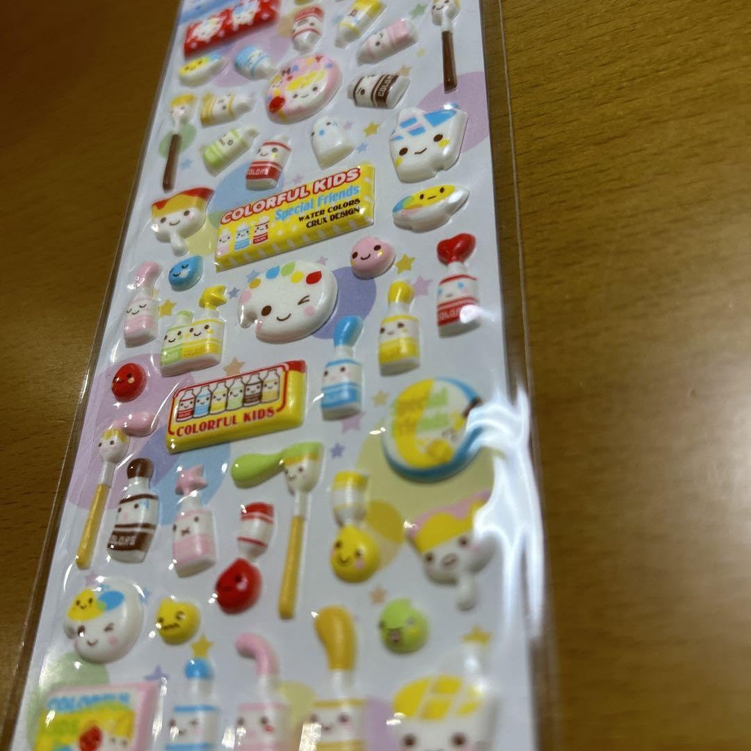 Amazon.co.jp: M252)平成レトロ ぷっくりシール カラフルキッズ : Toys