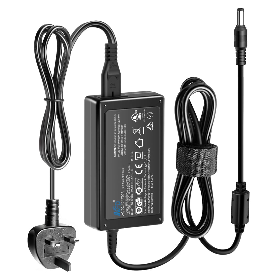 15V AC/DC Adapter Charger for ViMAX B5 B6 LiPro Balance Charger FlashFish 200W 500W Rockpals Portable Power Station DC15V 4A 3.3A 3A 2.5A 2A Switching Power Supply Cord Transformer 5.5x2.5mm