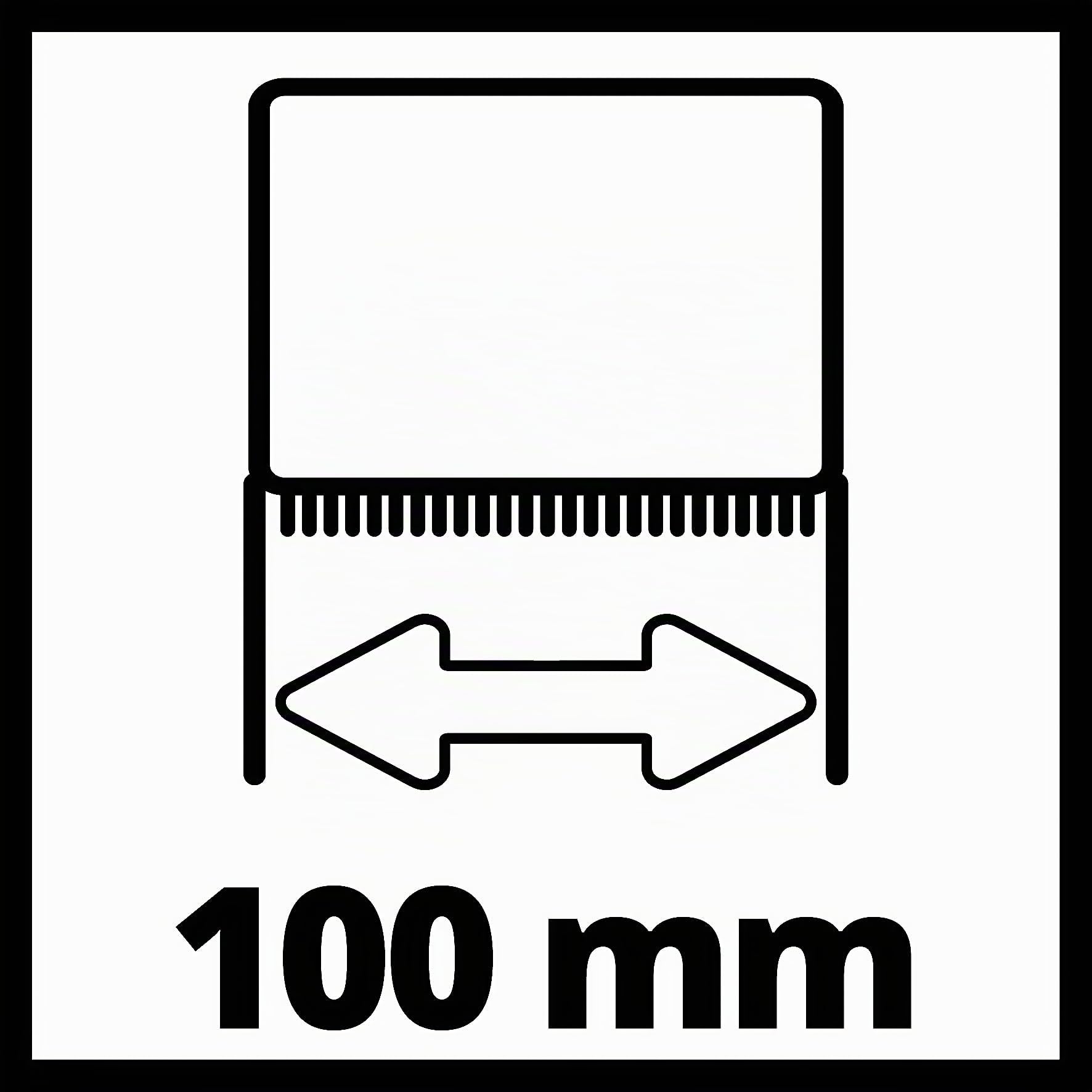Brosse abrasive en fibres synthétiques Original Einhell, 120 x 100 mm | Accessoire pour rénovateur extérieur sans fil TP-BR 18/32 Li BL | Polissage du métal, de la pierre et du bois | Ø 120 mm