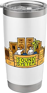 Sound System Reggae Jamaican Music Lovers Stainless Steel Insulated Tumbler