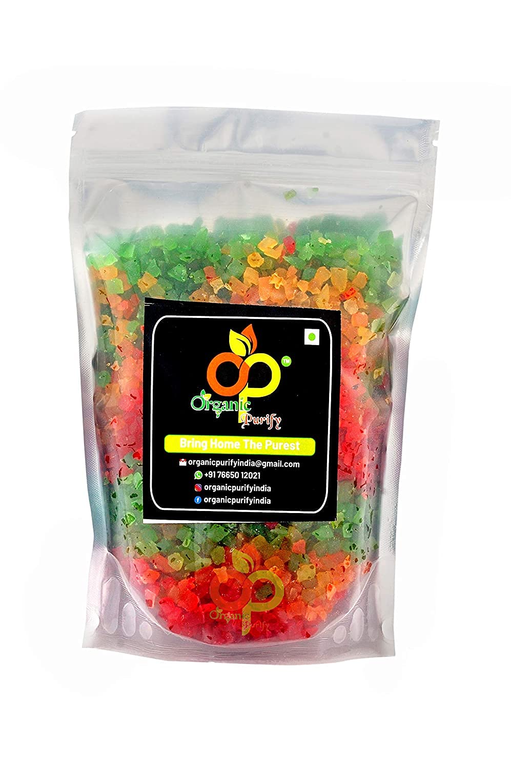 Organic Purify Tutti Frutti-Cherries-Fresh Fruits, Tutti Fruity, Tutti Frutti for Cake, Tutti Fruity for Cake Decoration 400GM (B09812SSMJ) Amazon Price History, Amazon Price Tracker