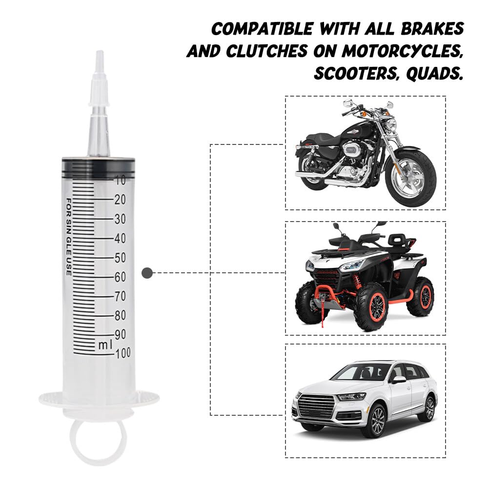 Bremsenentlüfter Schlauch Mit Rückschlagventil - Praktisches Set Für Motorrad & Auto
