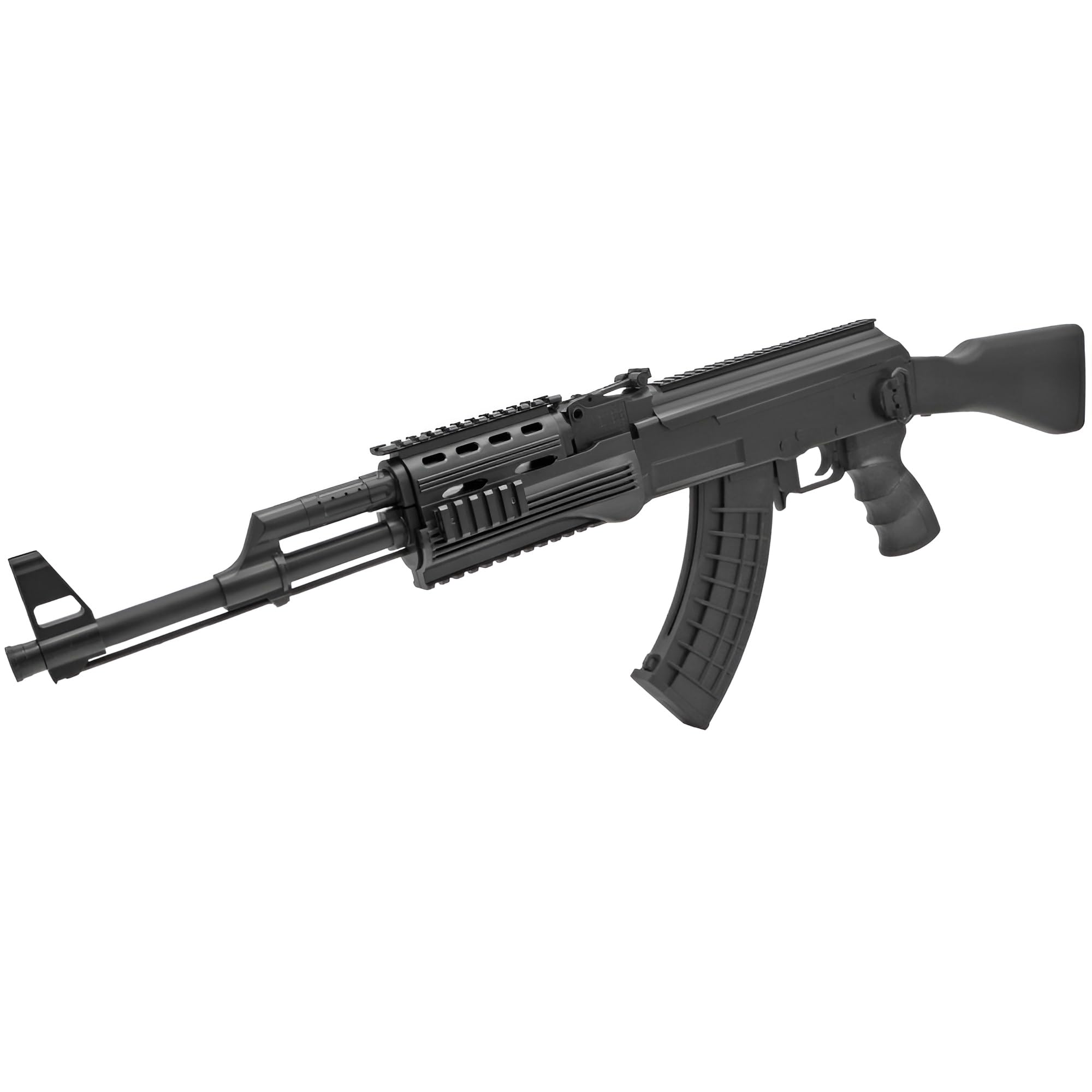 B.W. Softair Gewehr Kalashnikov AK-47-Tactical Federdruck ABS Airgun Munition Black (ab 14 Jahre)