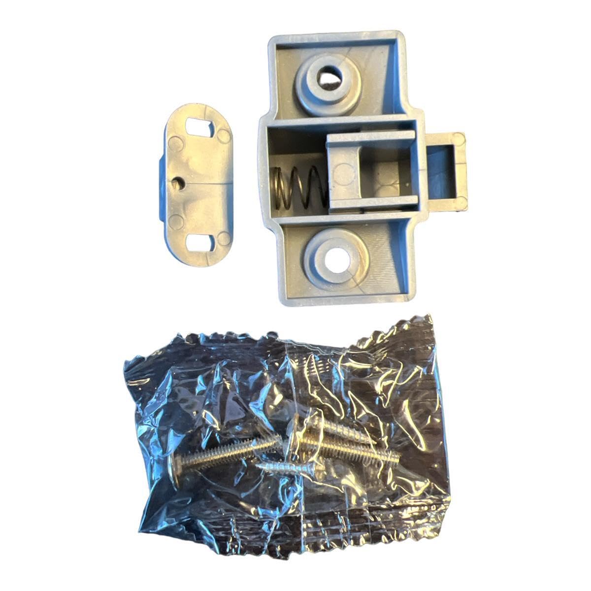 Kit di chiusura per maniglia dei mobili argento per elementi scorrevoli RVTechnik camper roulotte