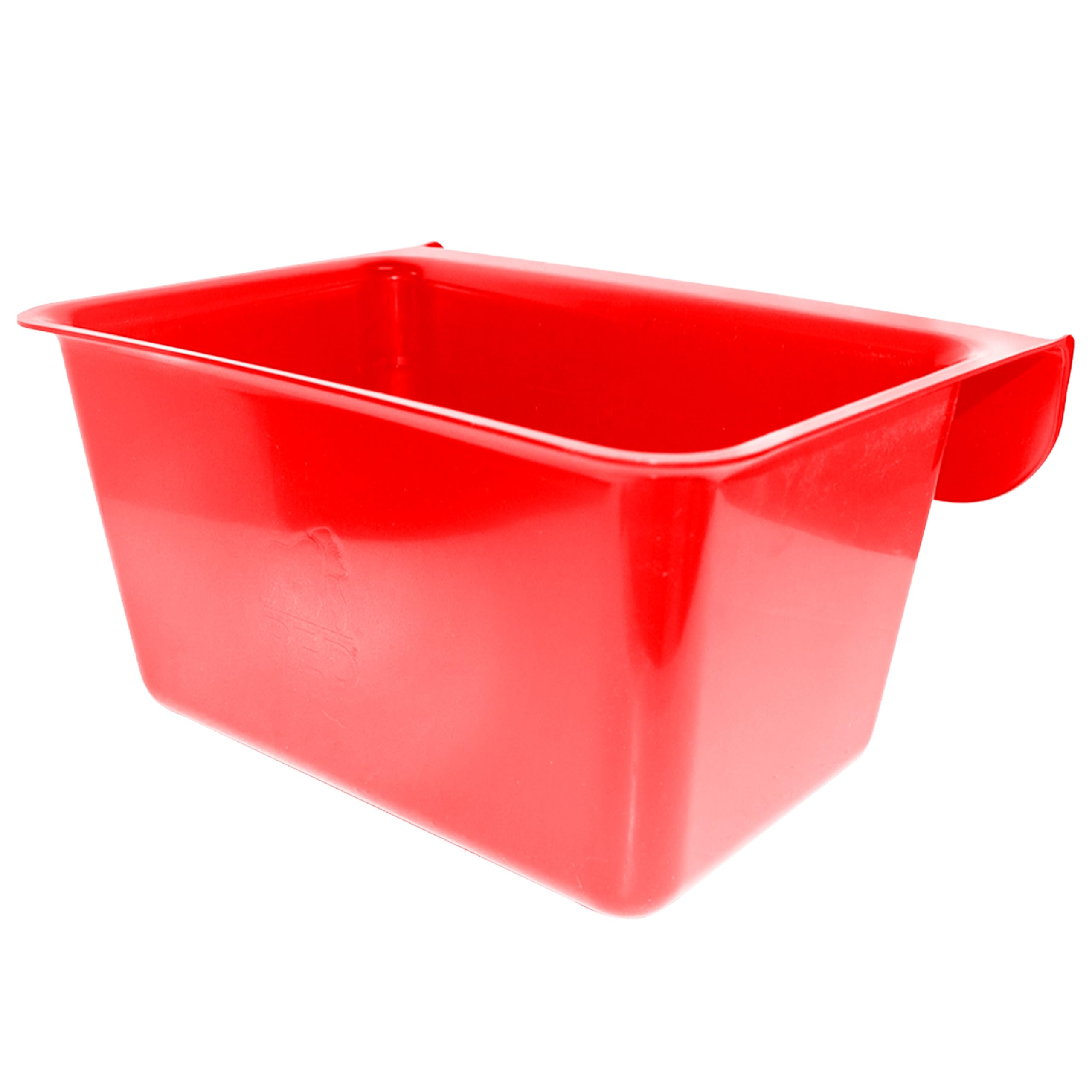 Red Gorilla Plas Feeding Bucket Hanging Manger Durable Recycled Plastic Horse Pony Feeder for Stable Yard or Paddock Easy to Clean (Red)