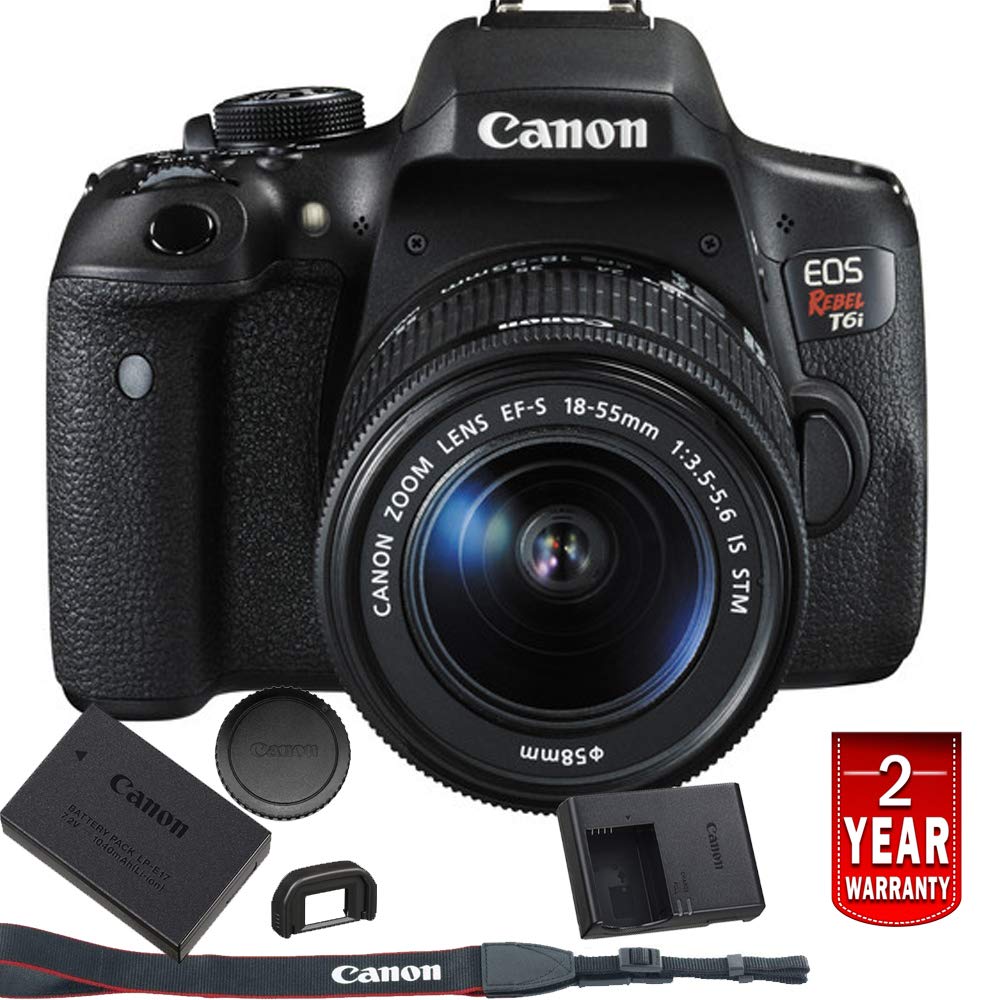 Amazon.com : Canon EOS Rebel T6i Digital SLR with EF-S 18-55mm IS