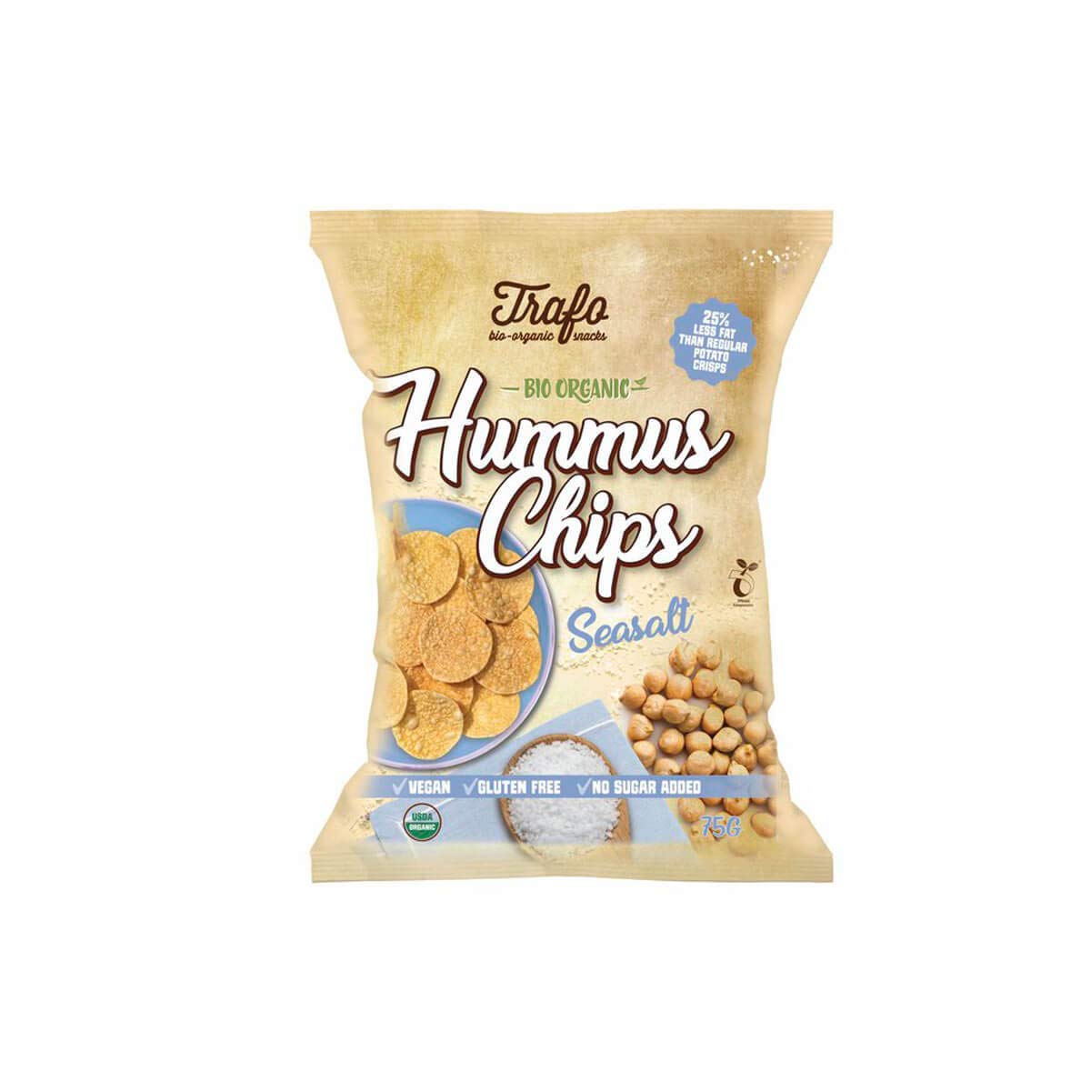 Trafo - Hummus Chips Seasalt - 75 g - 6er Pack
