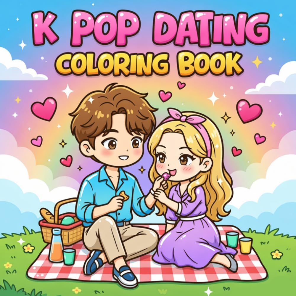K Pop Dating Coloring Book: K Pop Romantic Coloring Book | Couples & Kawaii Dating Scenes