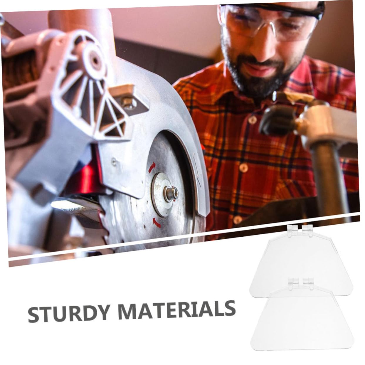 KALLORY Grinding Protector Plastic Guard for Bench Grinders 2pcs Bench Eyeshield Practical Kit