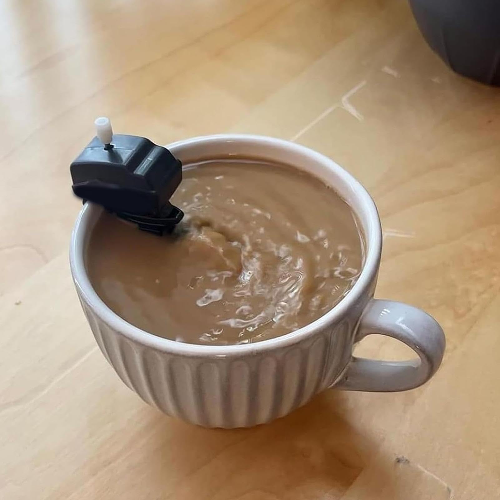 Boat Motor Coffee Stirrer - Electric Coffee Stirrer Boat Motor Shape, Kitchen Creative Beverage Mixing Equipment for Cafe Restaurant, Hotel, Home, Camping, Drink Mixing Tool Use