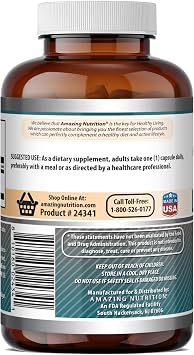 Amazing Formulas L-Citrulline Supplement | 750 Mg Per Serving | 180 Capsules | Non-GMO | Gluten-Free | Made in USA