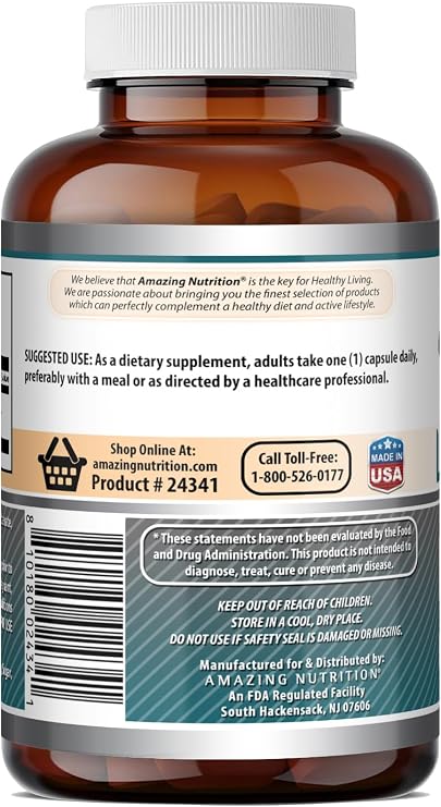 Amazing Formulas L-Citrulline Supplement | 750 Mg Per Serving | 180 Capsules | Non-GMO | Gluten-Free | Made in USA