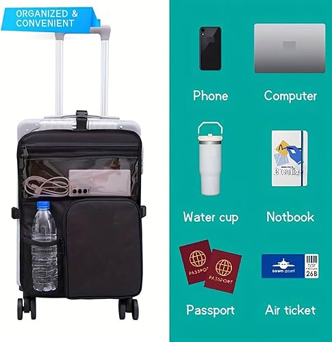 Miniatura 5 de Expandable Polyamide Travel Organizers With 16" Laptop Sleeve 3 Adjustable Compartments & Weatherproof Straps Security Agency Friendly Travel