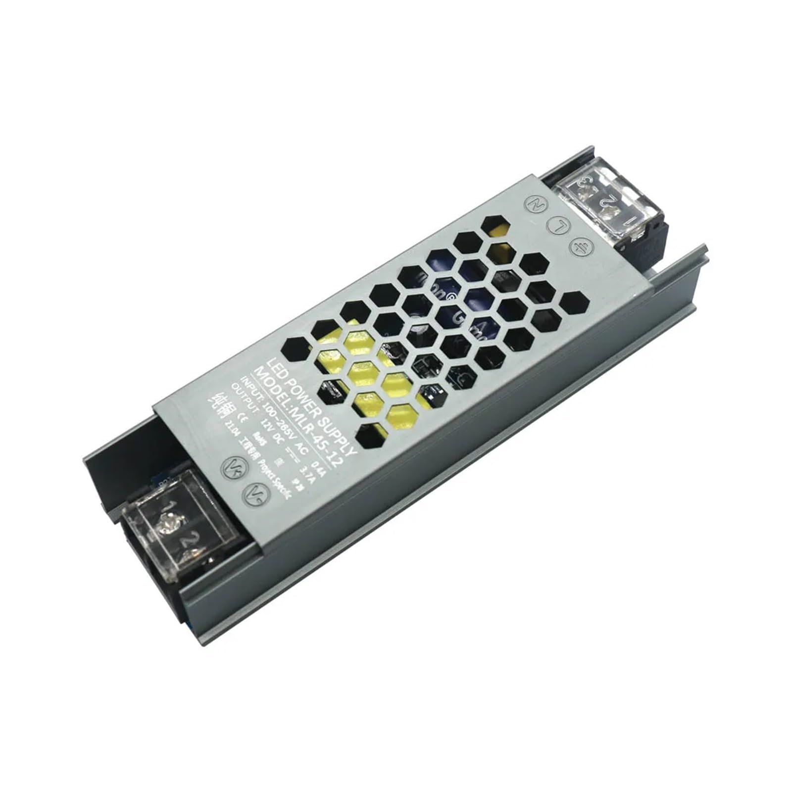 Bande lumineuse LED alimentation 12V avec transformateur 45W plat