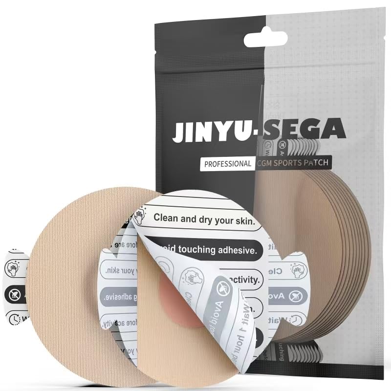 Sensor Patches for Guardian 4,Libre 3 & Lingo, G7 & Stelo, 30pcs Easy-Peel Pre Cut Backing Adhesive Patches,Waterproof and Breathable Overpatches,No Glue in Center for 14+ Days (Nude)