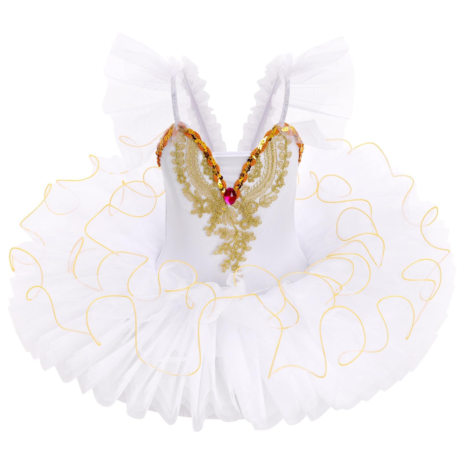 Swan Lake Ballet Tutu -Kleid, Camisole -Treustoff -Plattenrock, Prinzessin Ballerina -Kostüm Für Auftritte