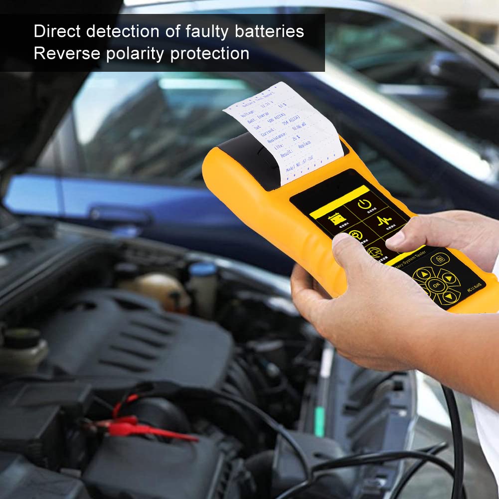 Tester Akumulatora Samochodowego BT760 Tester Systemu Akumulatora ABS 12 V 6 V do 30 DC Test Pojemności Wewnętrznej Rezystancji Wielojęzyczny dla Kierowców Warsztatów Samochodowych