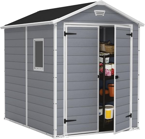 Keter 17197129 Caseta de ordenación Exterior con diseño elegante