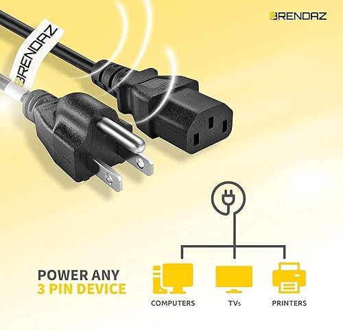Miniatura 3 de Cable de alimentación compatible con JBL EON715 de 15 pulgadas, EON712 de 12 pulgadas, EON710 de 10 pulgadas con altavoz PA alimentado (3 pies)