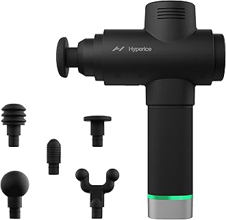 Hyperice Hypervolt 2 Pro - Featuring Quiet Glide Technology - Handheld Percussion Massage Gun - 5 Speeds, 5 Interchangeable Heads - Helps Relieve Sore Muscles and Stiffness