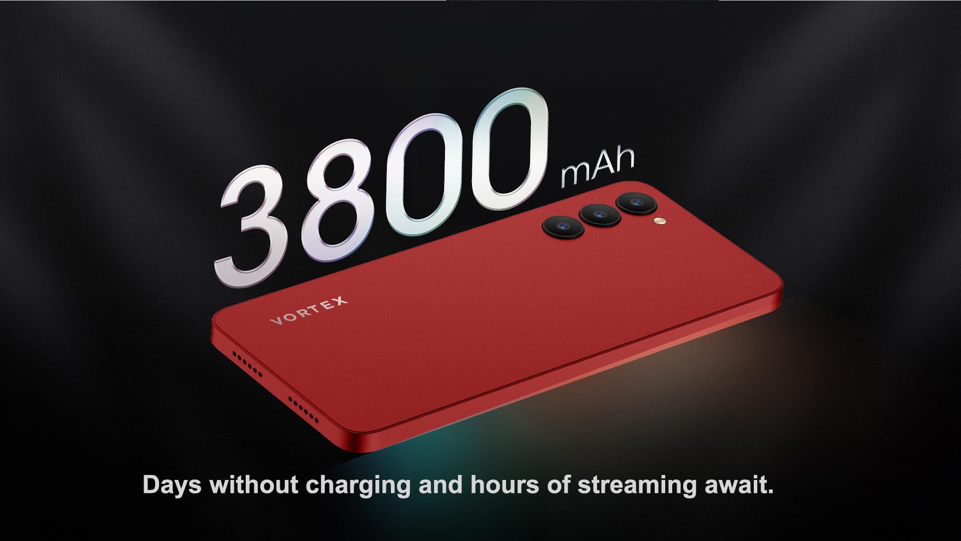 Vortex JK68 Unlocked Android Smartphone, 6.745” HD+ IPS Display, 4GB RAM + 32GB Storage, Dual SIM, Android 14, Black/Grey