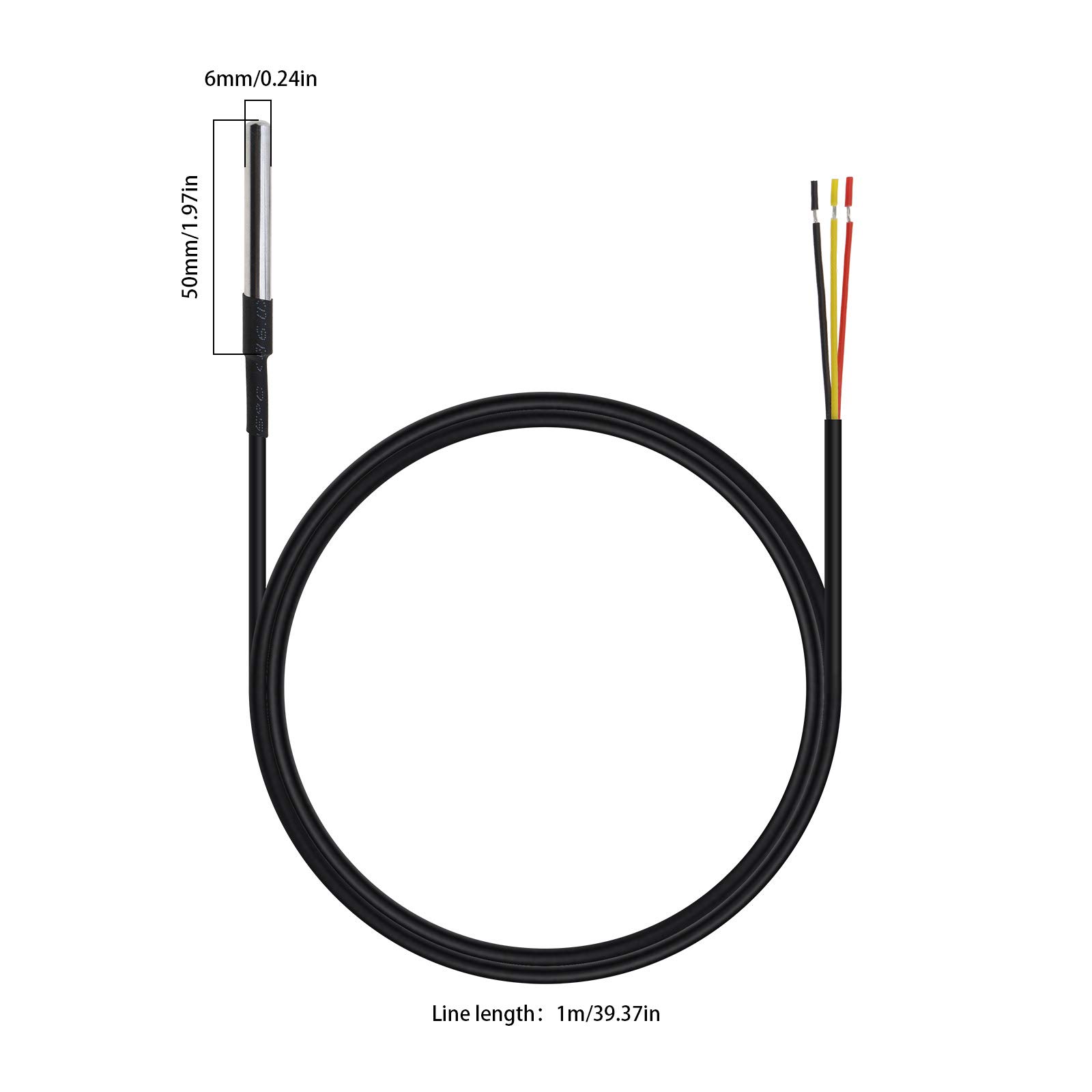 für Dallas DS18B20 Sensor M8 M10 Gewin Elstahl Hochtemperatur Wasserdicht Feste Temperatur Messen Sensor Sonn 502 für Dallas DS18B20 Sensor M8 M10 Gewin Elstahl Hochtemperatur Wasserdicht Feste Temperatur Messen Sensor Sonn 502