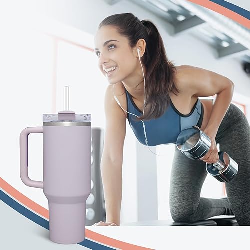 Miniatura 6 de Stanley - Pajitas de repuesto para vaso de 30 oz y 40 onzas, paquete de 6 popotes largos reutilizables con cepillo de limpieza