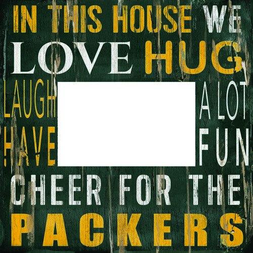 Fan Creations House Frame Green Bay Packers 10x10, Multicolored