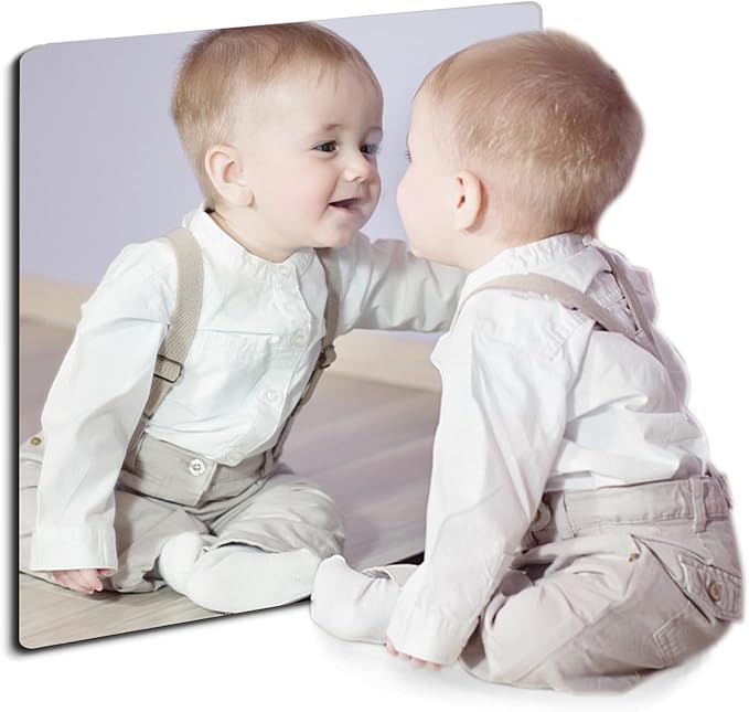 Kids Wall Mirror Tiles,Safe Unbreakable Acrylic Mirror for
