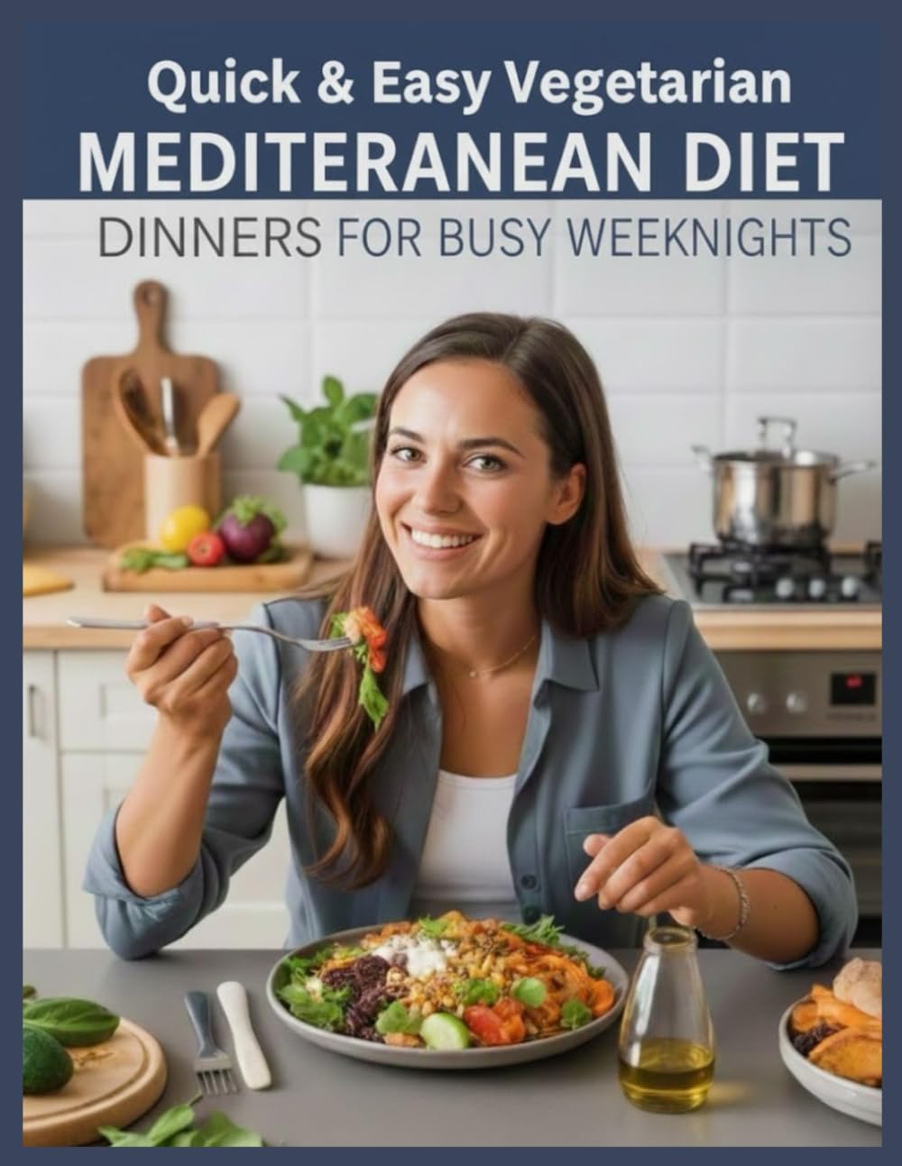 Quick & Easy Vegetarian Mediterranean Diet Dinners for Busy Weeknights: Simple, Healthy, and Delicious Plant-Based Recipes for Stress-Free Weeknight Meals