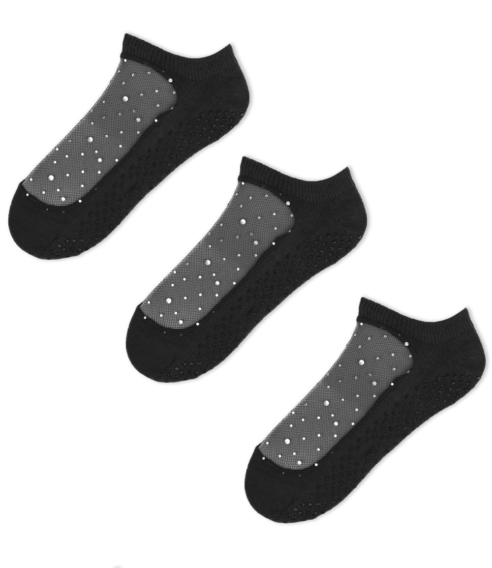 SHASHIYoga Socks For Women - Classic & Star Style - Mesh Socks for Women – Non Slip Socks – Athletic Socks