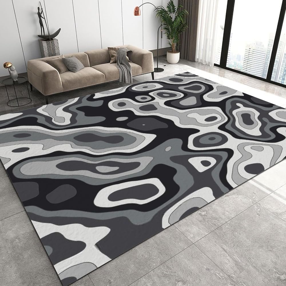 Tapis léopard abstrait 3D pour créer un coin lecture ado et enfant