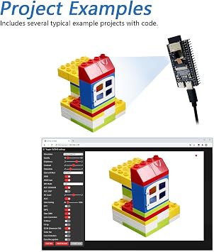 Freenove ESP32-S3 ESP32 S3 CAM Board, Dual-core 32-bit 240 MHz Microcontroller, Onboard Camera Wireless, Python C Code, Example Projects Tutorial