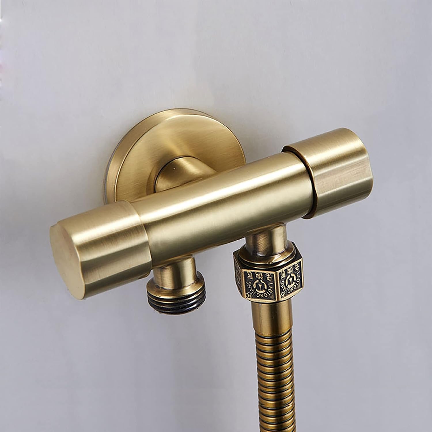 Handheld Bidet Sprayer for Toilet, Brass Cloth Diaper Sprayer Kit Wall Mounted Green Bronze Bidet Sprayer Set Single Handle Toilet Bidet Sprayer Kit with 150cm Shower Hose,Type a