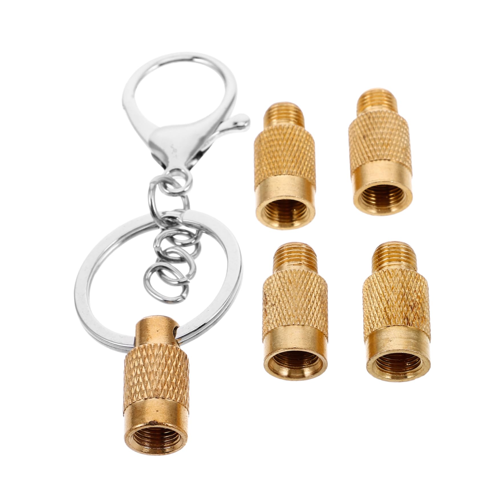 Unomor Tire Pressure Release Tool Compact Brass Tire Deflator Keychain for Cars Trucks Motorcycles Quick Air Release Valve and Portable Design