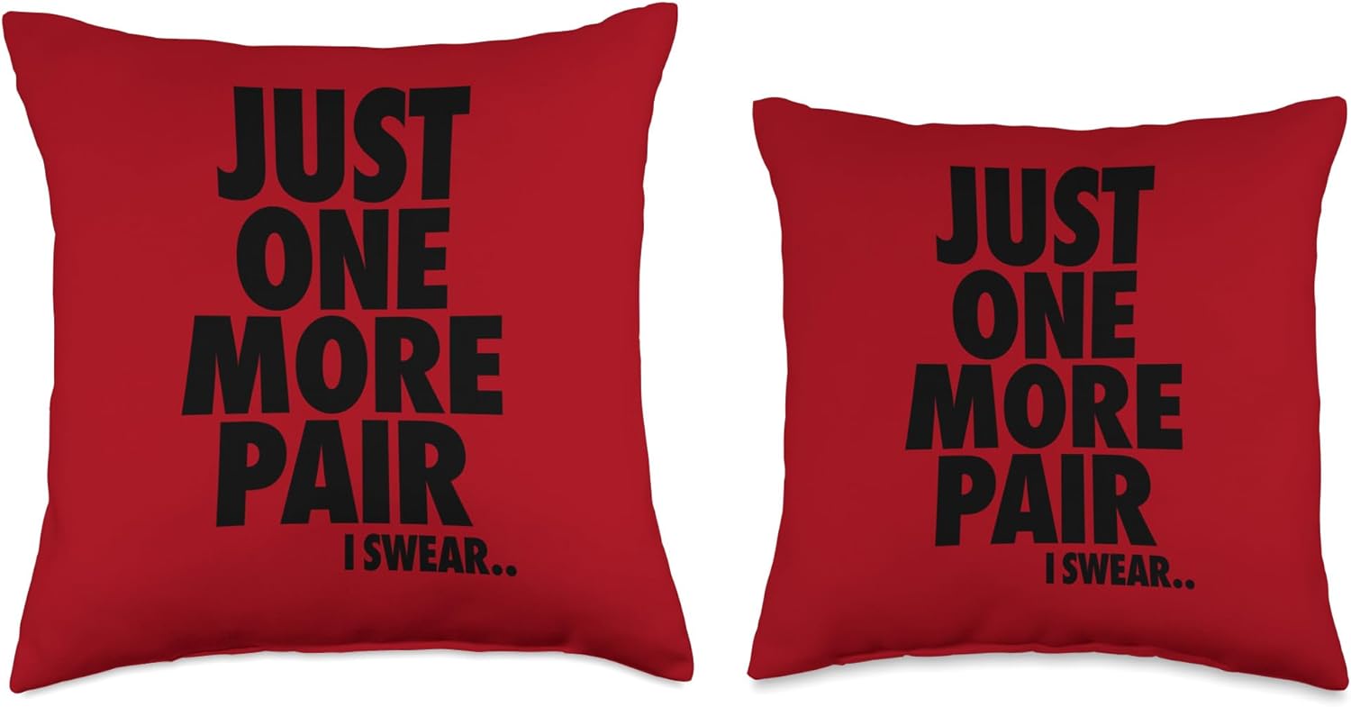 Sneaker Collectors Lover One Just More Pair Head Men Women Throw Pillow