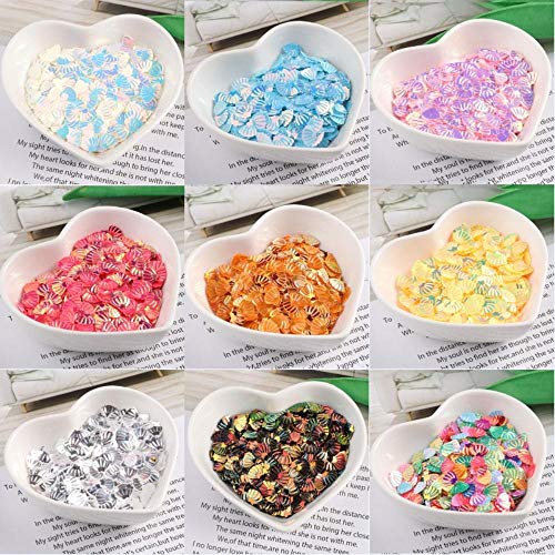ALENAOO 7mm Little Sea Shell Pailletten Glitter Paillettes für Nail Art Maniküre Nähen Hochzeitsdekor Confetti… – Bild 3