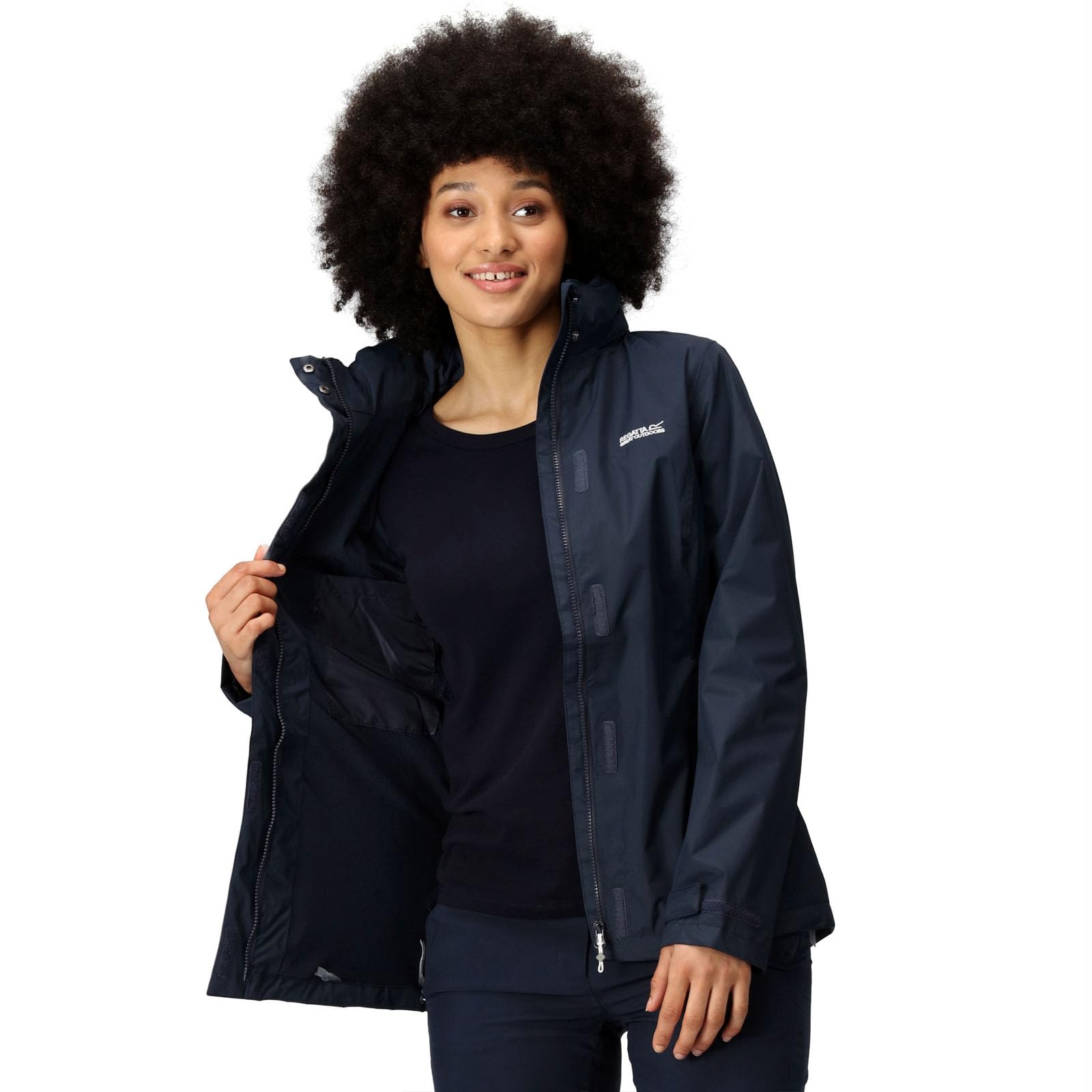 Regatta Women's Jackets Waterproof Shell, Navy, 16