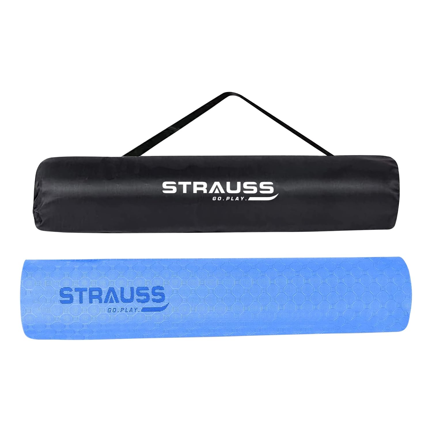 STRAUSS TPE Dual Layer Yoga Mat| Exercise Mat for Yoga,Pilates & Gym| Lightweight & Eco-Friendly Material | Yoga Mat for Women and Men |Ideal for Home Gym Workout |Includes Carry Bag | 6MM,(Sky Blue) (B09TGVFY8T) Amazon Price History, Amazon Price Tracker