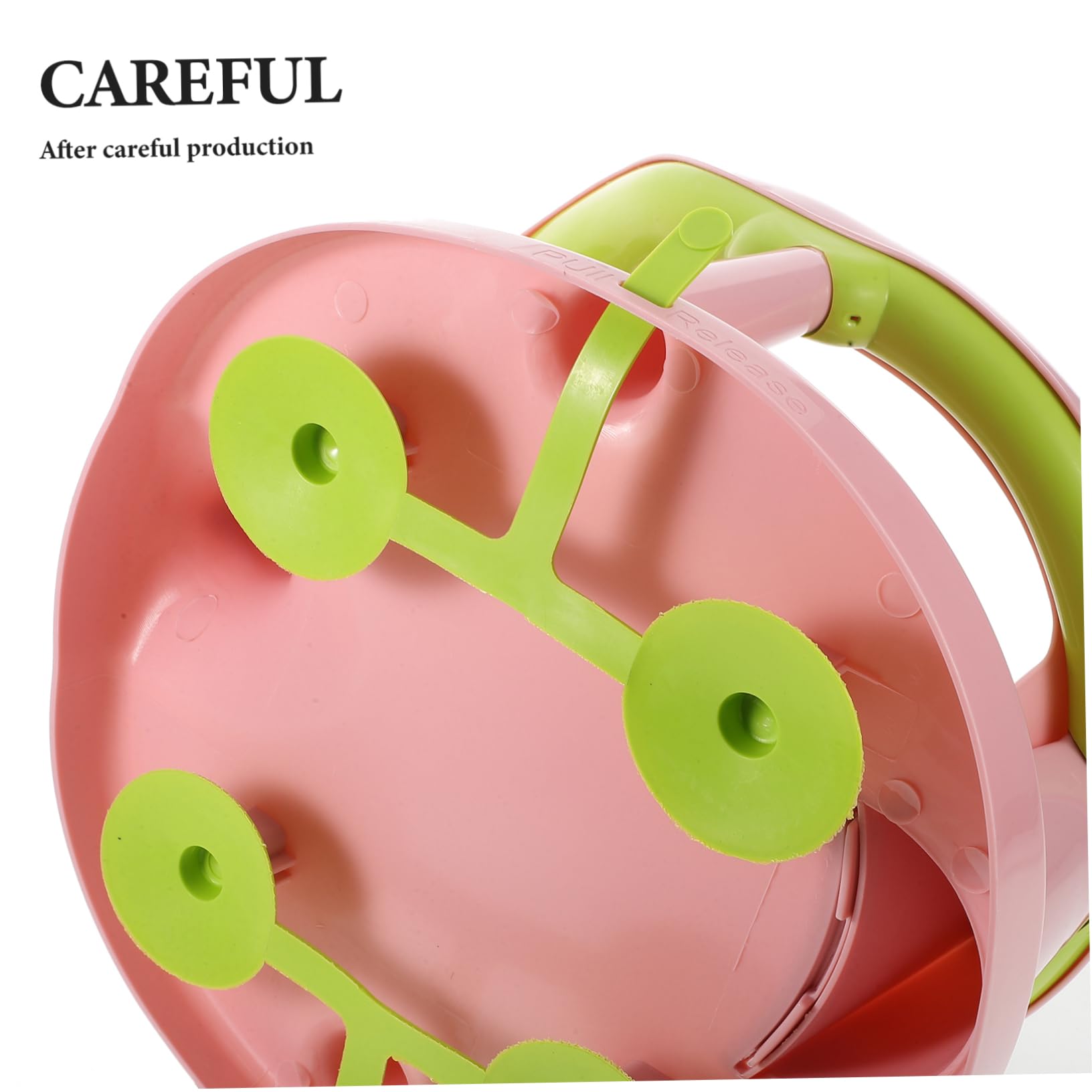 Yardwe Asiento de Baño para Ñiño Superficie Antideslizante y Fácil de Transportar, Color Rosa, Fabricado en Pp y Tpr para Recién Nacidos y Niños Pequeños
